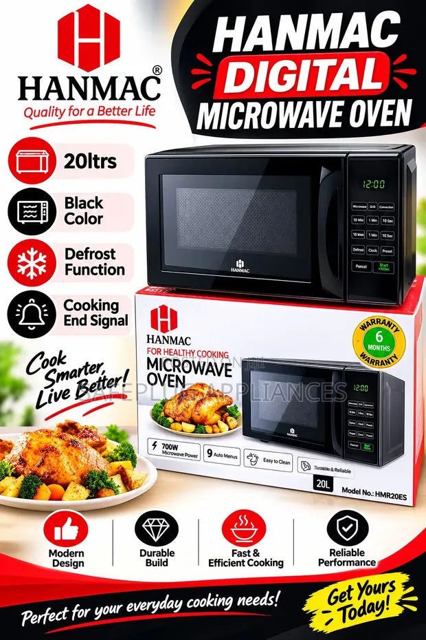 Hanmac 20L Digital Microwave Oven - 1