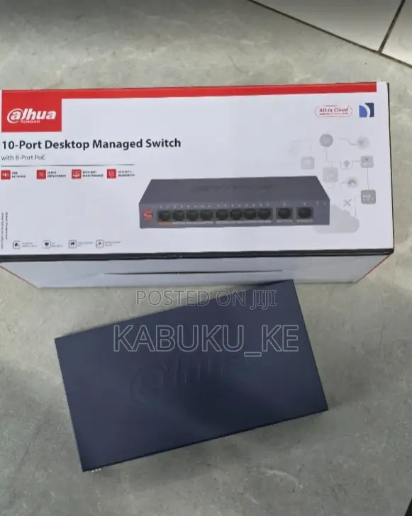 Dahua Managed PoE Switch 8 PoE Ports + 2 Uplink - 1