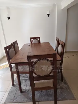 Dining Set Iliyotengenezwa Custom - Kahawia, Inaketi 6