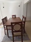 Dining Set Iliyotengenezwa Custom - Kahawia, Inaketi 6 - 1