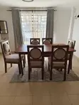 Dining Set Iliyotengenezwa Custom - Kahawia, Inaketi 6 - 2