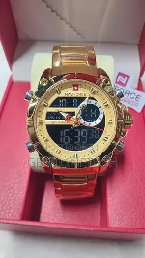 Naviforce Gold Watch - Mpya Kabisa