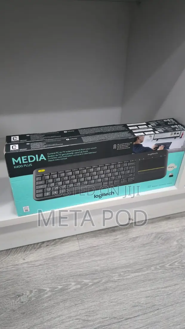 Logitech K400 Wireless TV Keyboard yenye Trackpad - 1