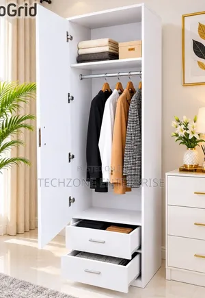 Imported White Executive Wooden Wardrobe