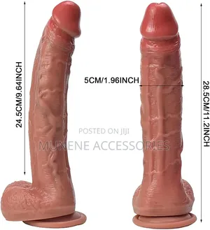 Dildo ya Realistiki ya Inchi 11 na Kikombe cha Kunyonya