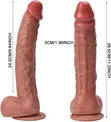 Dildo ya Realistiki ya Inchi 11 na Kikombe cha Kunyonya - 1