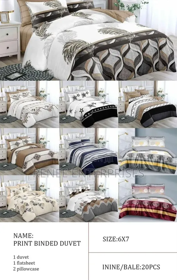 Pint-Bound Duvet Set - 6x6 High Quality Cotton - 1
