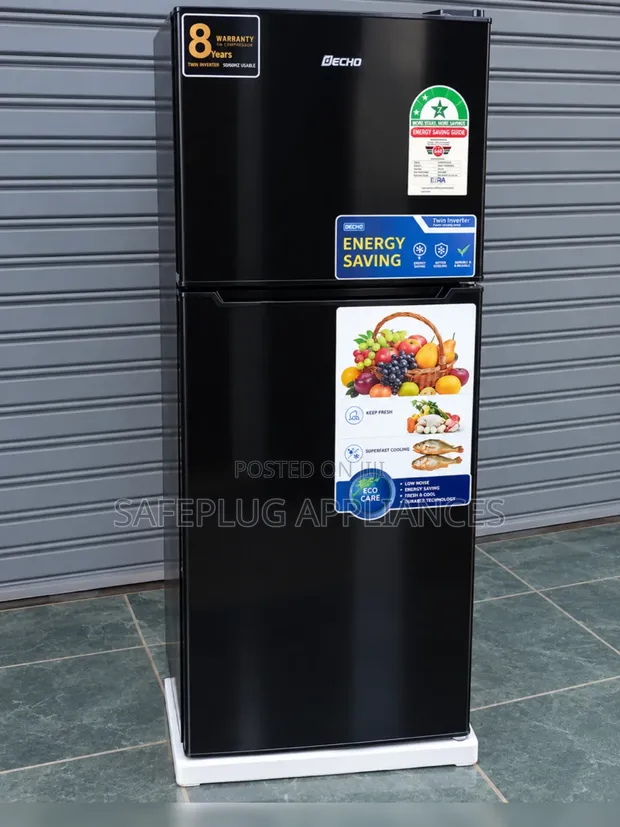 Decho 188L Fridge Freezer Mlango Mbili - 1