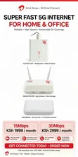 Airtel 5G Smart Connect Wi-Fi Router - KSH 1,999/Month - 2