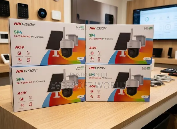 Hikvision 4MP 24/7 Solar 4G PT Camera - 1