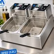 Electromate 12L Double Deep Fryer - 1