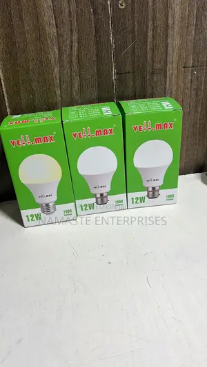 Vell.max 12W LED Bulb, 1000 Lumens, E27 & B22