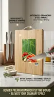 Heavy Bamboo Chopping Board 16"x12" - 4