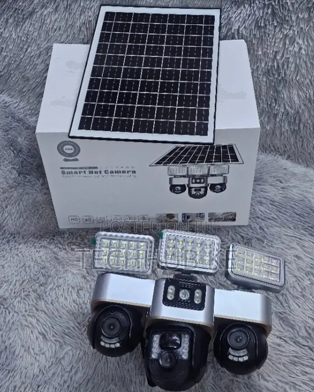 Solar Street Light CCTV Camera ya Usalama na PTZ, 4G - 1