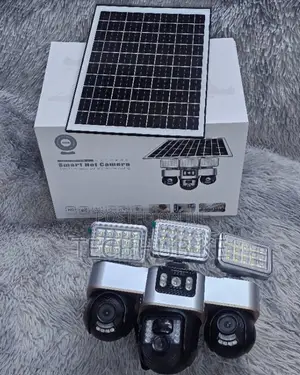 Solar Street Light CCTV Camera ya Usalama na PTZ, 4G