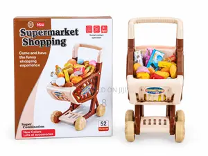 Trolley Ndogo ya Supermarket kwa Watoto kwa Shoo ya Kuigiza