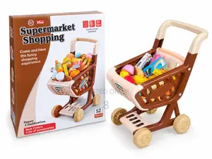 Trolley ya Mini Supermarket kwa Watoto ya Kucheza