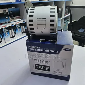 Brother QL Series White Paper Tape DK-22205 Inayoendana