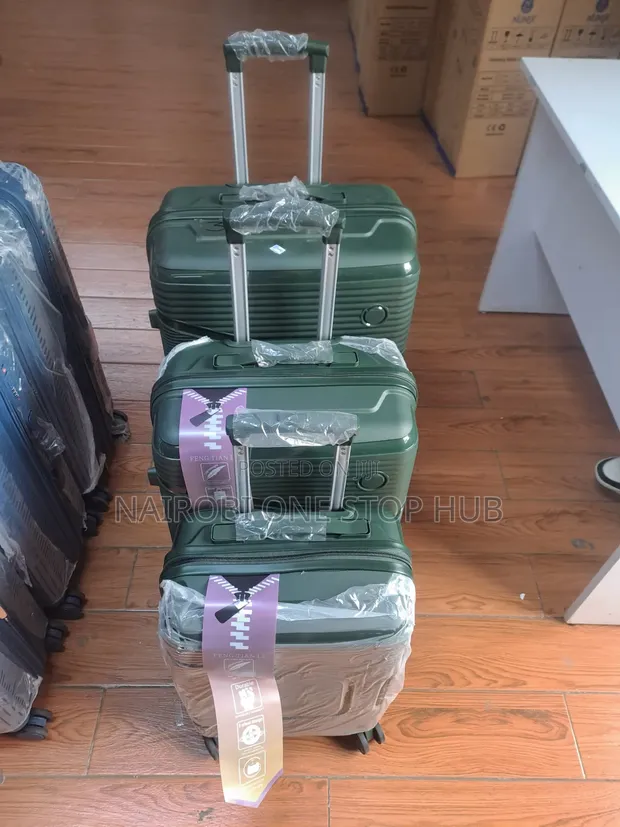 3-in-1 Executive Rubber Suitcase Set - 1