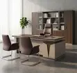 Executive L-Shaped Office Desk - Brown - 3