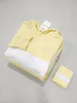 Calibre Yellow and White Color-Block Numeric 07 Hoodie - 1