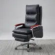 Executive High-Back Swivel Office Chair with Footrest - 1
