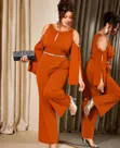 Jumpsuit yenye Mikono Mirefu - 2