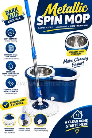Metallic Spin Mop - Brand New