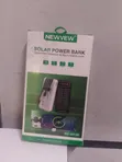Newvew 10000mAh Solar/Electric Power Bank with Fast Charging Cables - 1