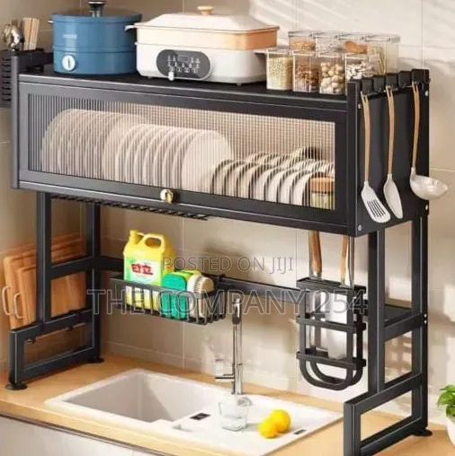 Single Over the Sink Rack with Acrylic Cover - 1
