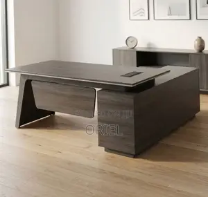1.8M L-Shape Office Desk - Brown