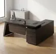 1.8M L-Shape Office Desk - Brown - 4
