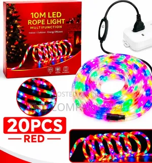 10M Ropelight - Red and White