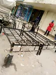 4x6 Metallic Queen Bed - Brand New - 2