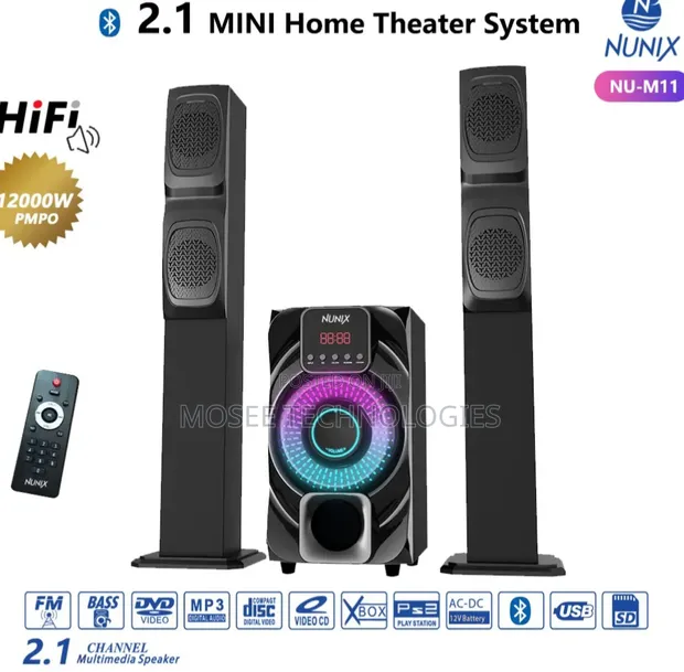 Nunix 2.1CH NU-M11 Home Theater Speaker System - 1
