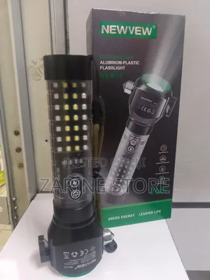 Newvew Rechargeable Alarm Flashlight - Electric & Solar