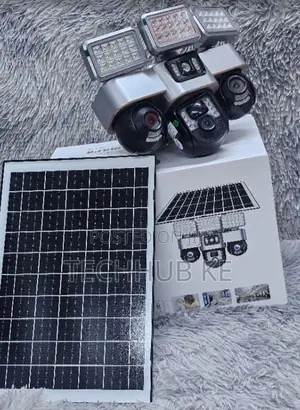 Kamera ya CCTV ya 4G ya Solar 3-in-1 - Lensi Tatu, Utambuzi wa Binadamu wa PIR