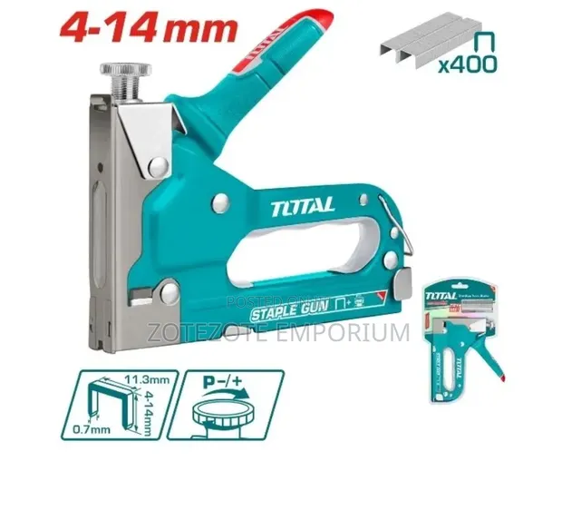 Total Iron Staple Gun with Adjustable Driving Force - 1