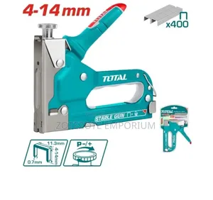 Total Iron Staple Gun with Adjustable Driving Force