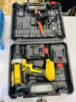 26pc Hand Drill Screw Set with 2 Rechargeable Batteries - 1
