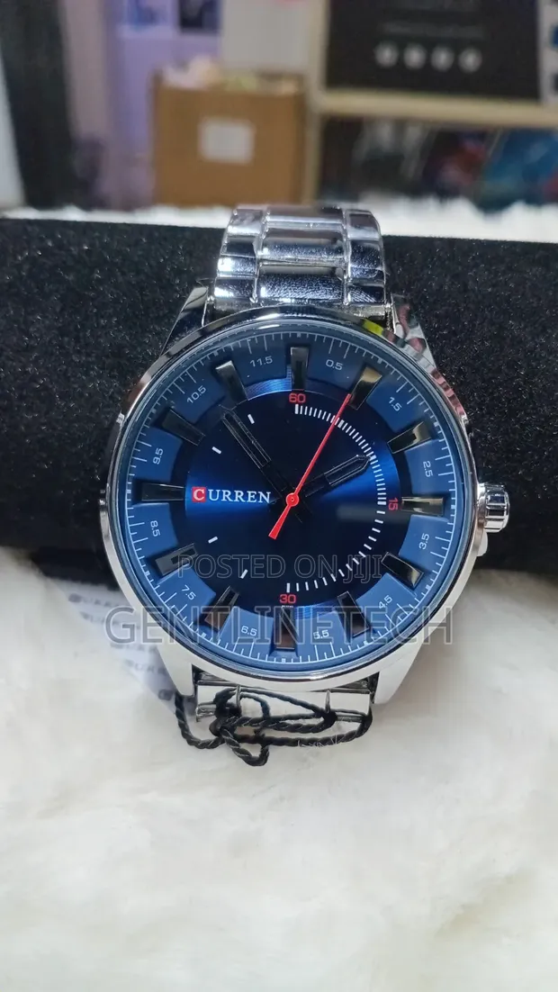 Curren Quartz Silver and Blue Watch - 1