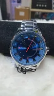 Curren Quartz Silver na Blue Watch - 1