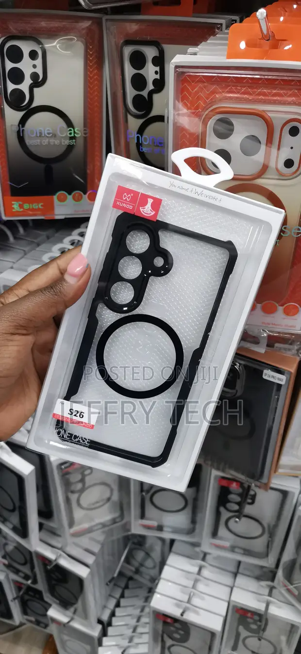 Xundd MagSafe Case kwa Samsung Galaxy S26 - Fremu Nyeusi - 1