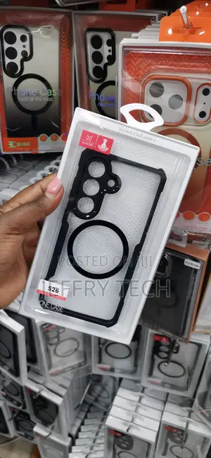 Xundd MagSafe Case kwa Samsung Galaxy S26 - Fremu Nyeusi