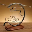 Golden Deer Wine Rack - Chupa 1, Vikombe 6 - 1