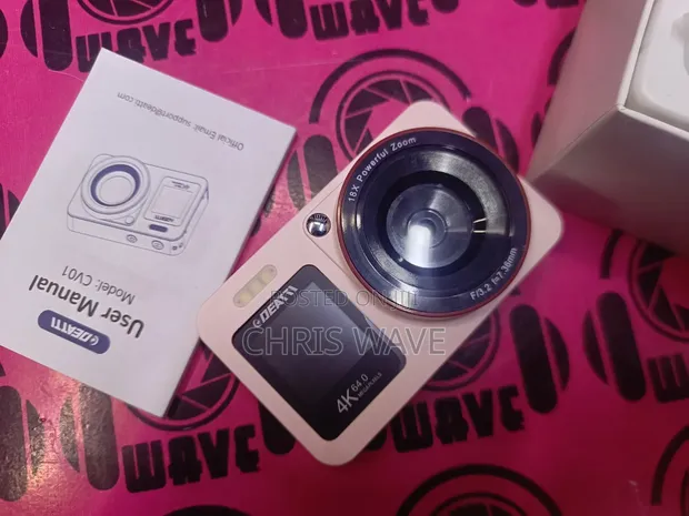 Kamera Mpya ya Dijitali ya Alpha CV01 4K yenye Skrini ya Selfie - 1