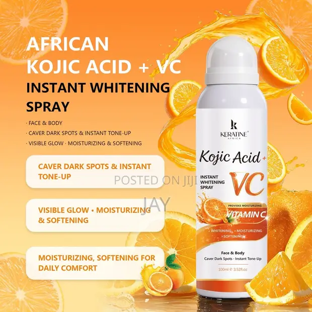 Keratin Africa Kojic Acid + Vitamin C Tone-Up Spray - 100ml - 1