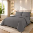 Premium Branded TC Brand Grey Duvet Cover Set - 1