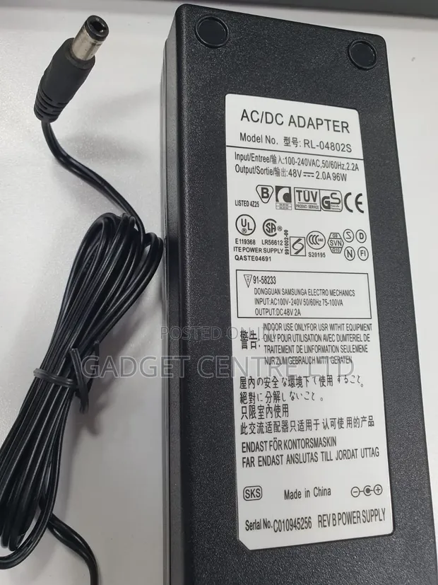 48V 2A AC/DC Adapter - 1