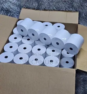 50pcs Thermal Rolls kwa Cashier POS Receipt 80x80 Printer Paper